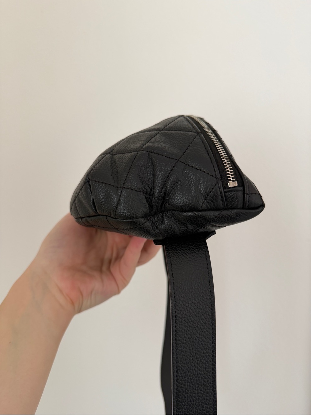 Chanel Grained Calfskin Quilted Black Uniform Waist Belt Bag Fanny Pack - Picture 6 of 17